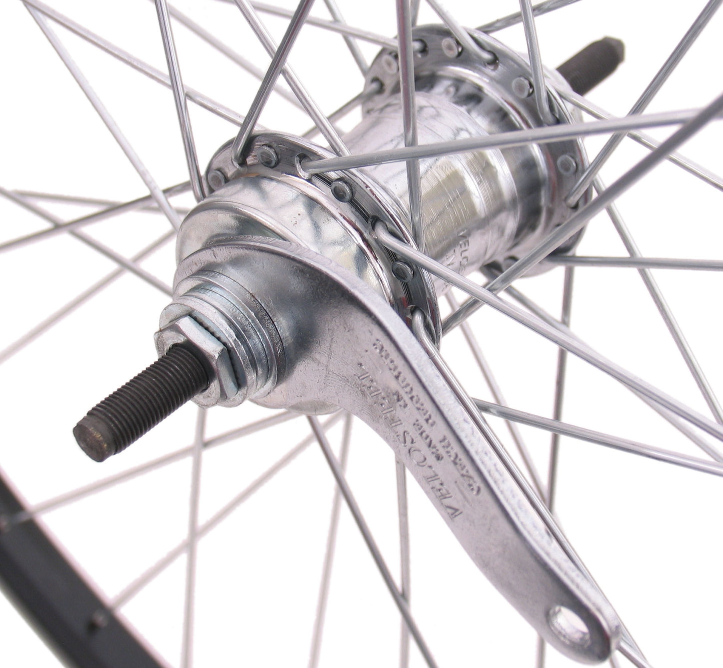 Ruota posteriore 28 x 1 4 mozzo freno in alluminio nero