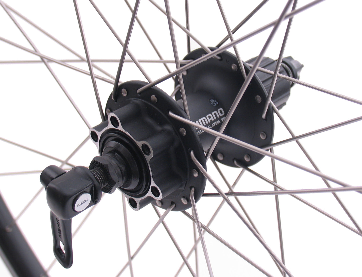 Rueda trasera Shimano 28 29 622x19c Andra 30 RIM con FH-M525 8 9 Cuble de 10 velocidades para 6 pernos Disco de freno negro