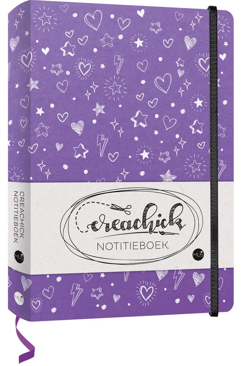 Cuaderno Creachick - morado - 208 páginas - rayado