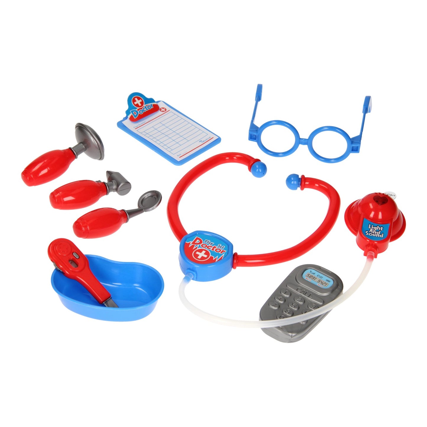 Set de doctor con sonido de 9 piezas