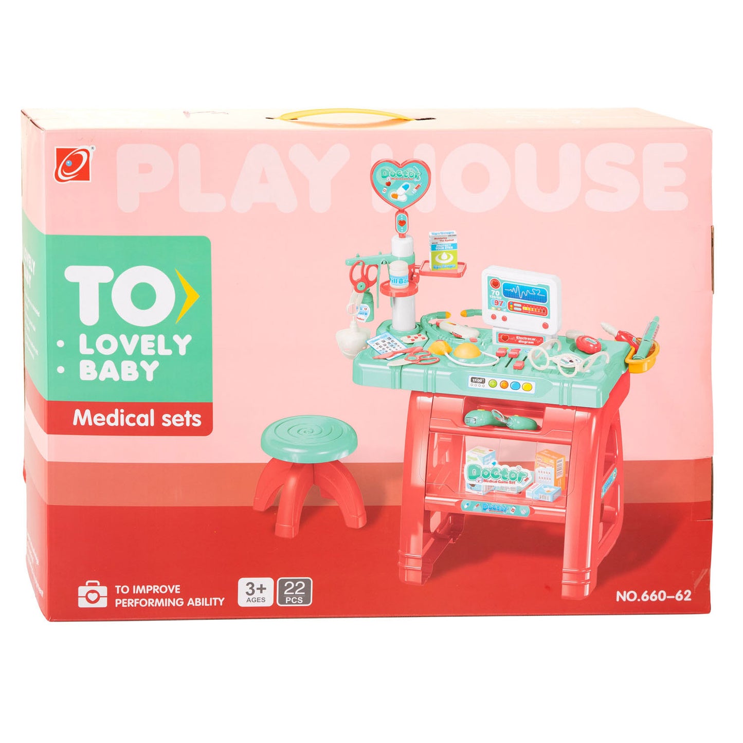 Puesto de atención médica, 22 piezas.