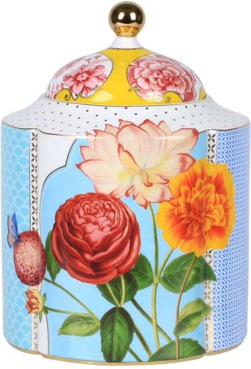 Pip studio - barattolo portaoggetti - royal multi - 1,9 litri - porcellana