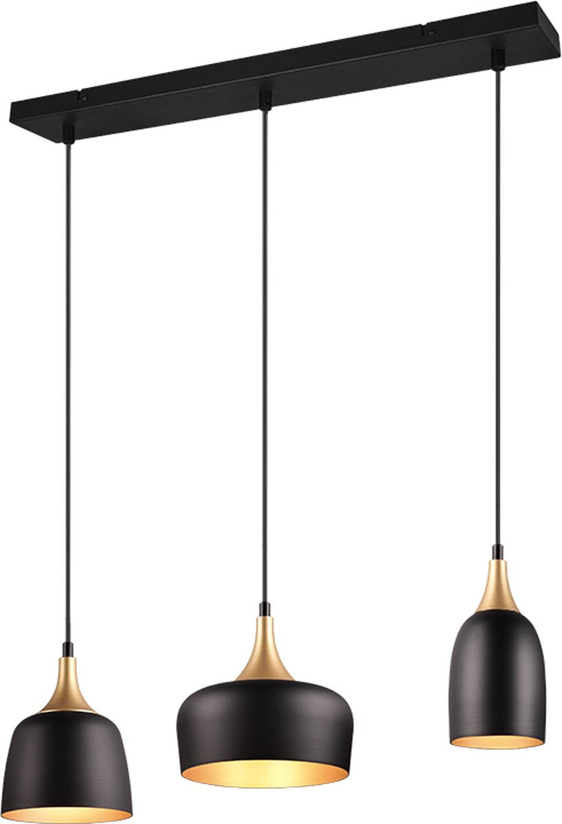 Lampada a sospensione Trio chiraz - oro nero