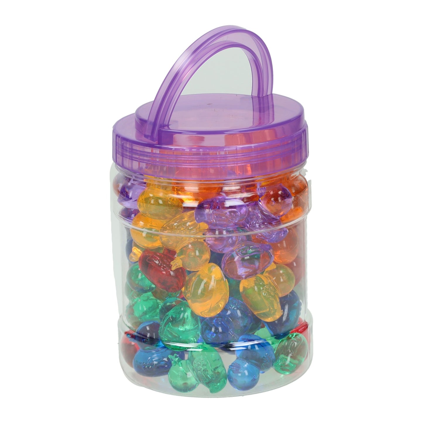 Anatre da gioco trasparenti colorate - 60 pz.