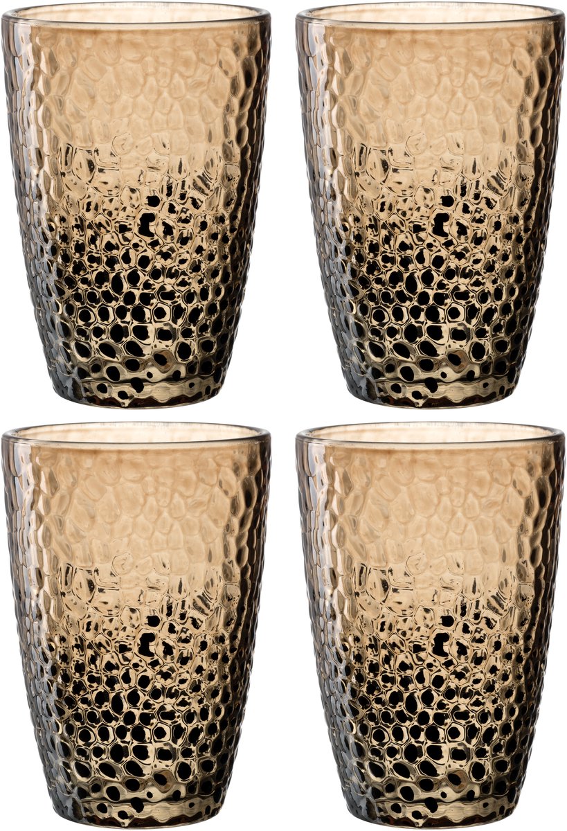 Bicchiere long drink Leonardo 340ml sabbia matera - set da 4