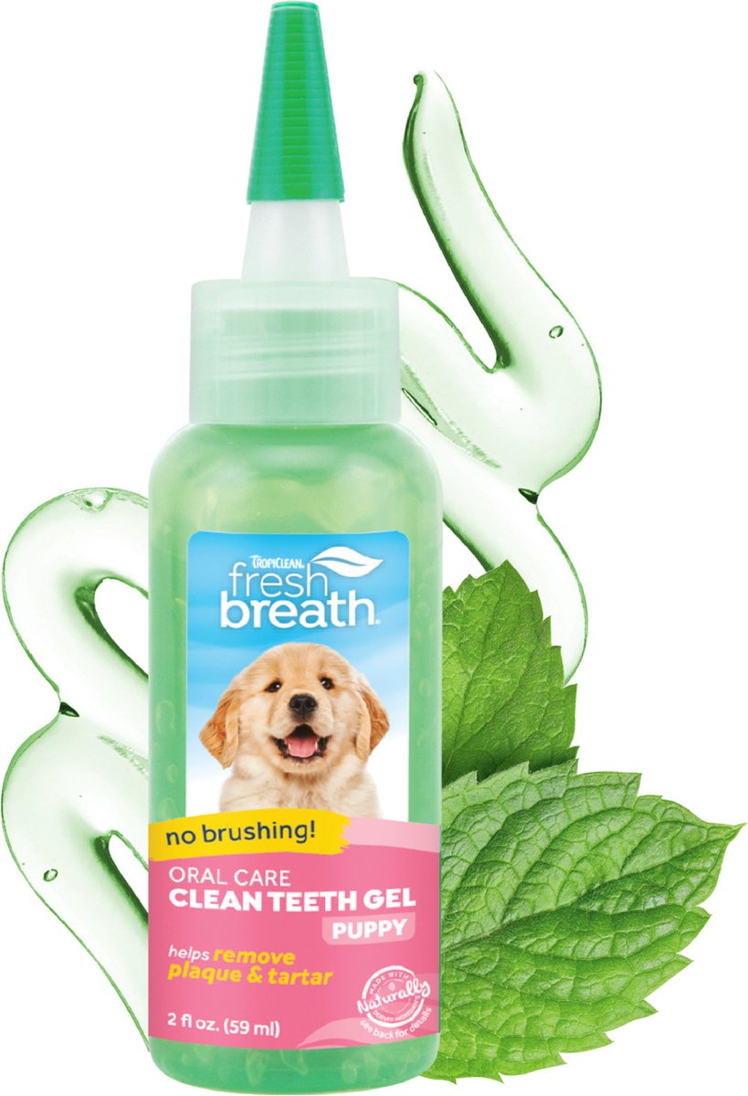 Gel dentale per cuccioli Tropiclean - igiene orale cane - 59 ml