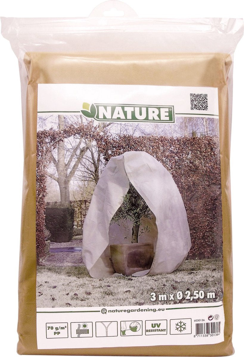 Nature Nature Winter Cover con cerniera 70 g m² 3x2.5x2.5 m beige