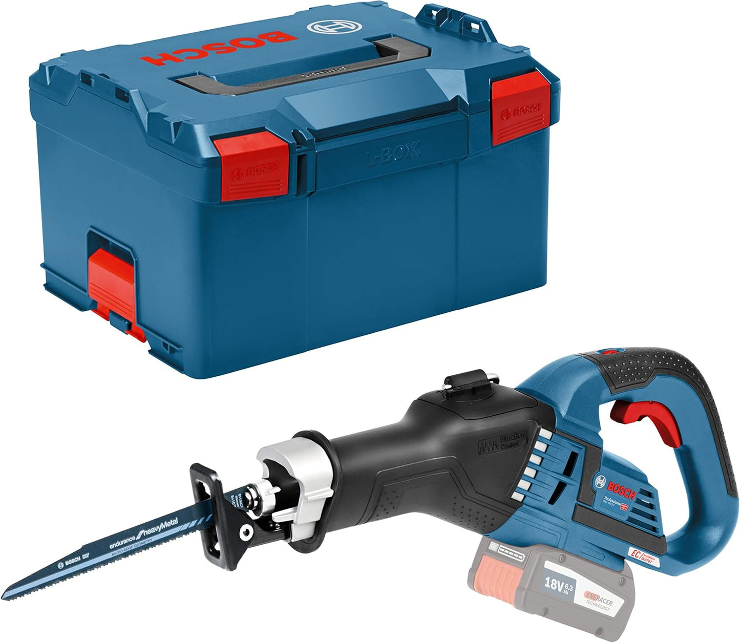 Bosch blu gsa 18v-32 | 18v| ioni di litio | sega alternativa a batteria | carrozzeria in l-boxx - 06016a8104