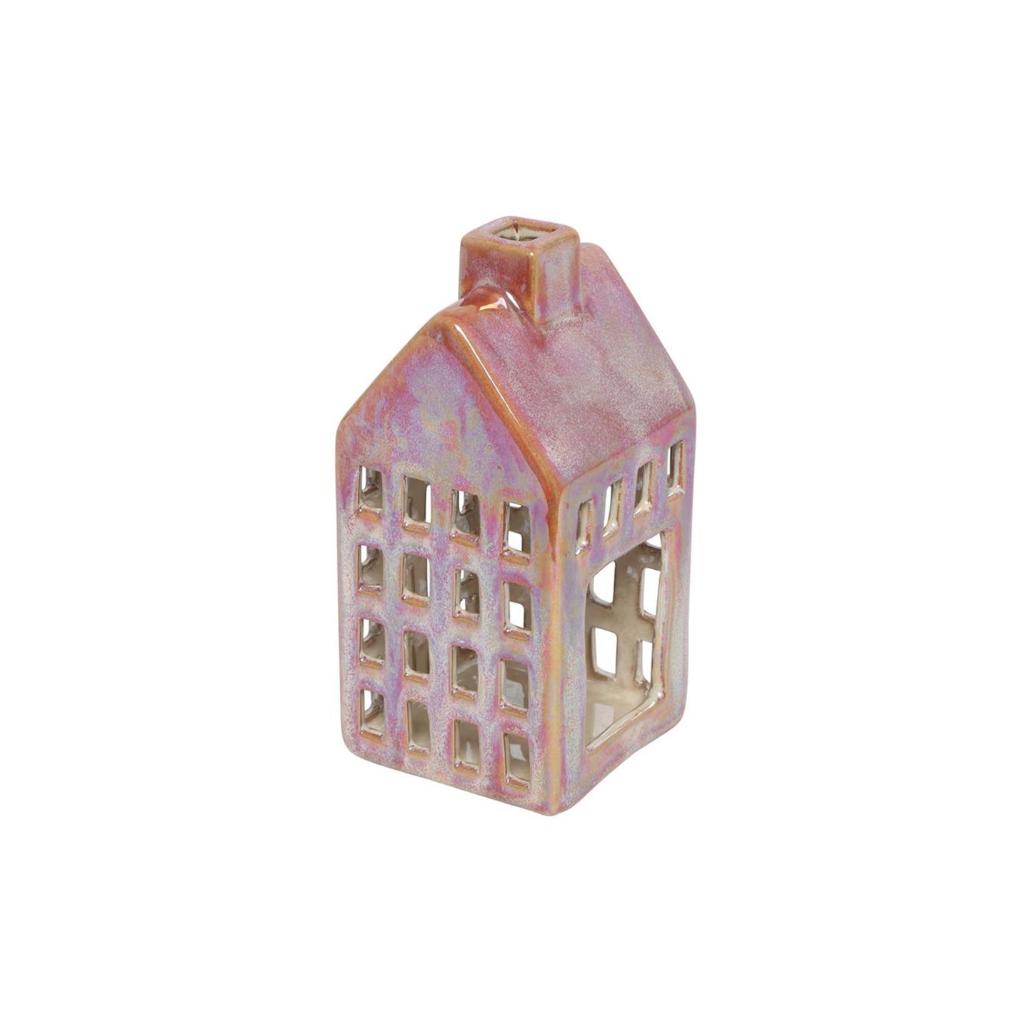 Tealight Countryfield m rosso 7,8x7,8x16 cm