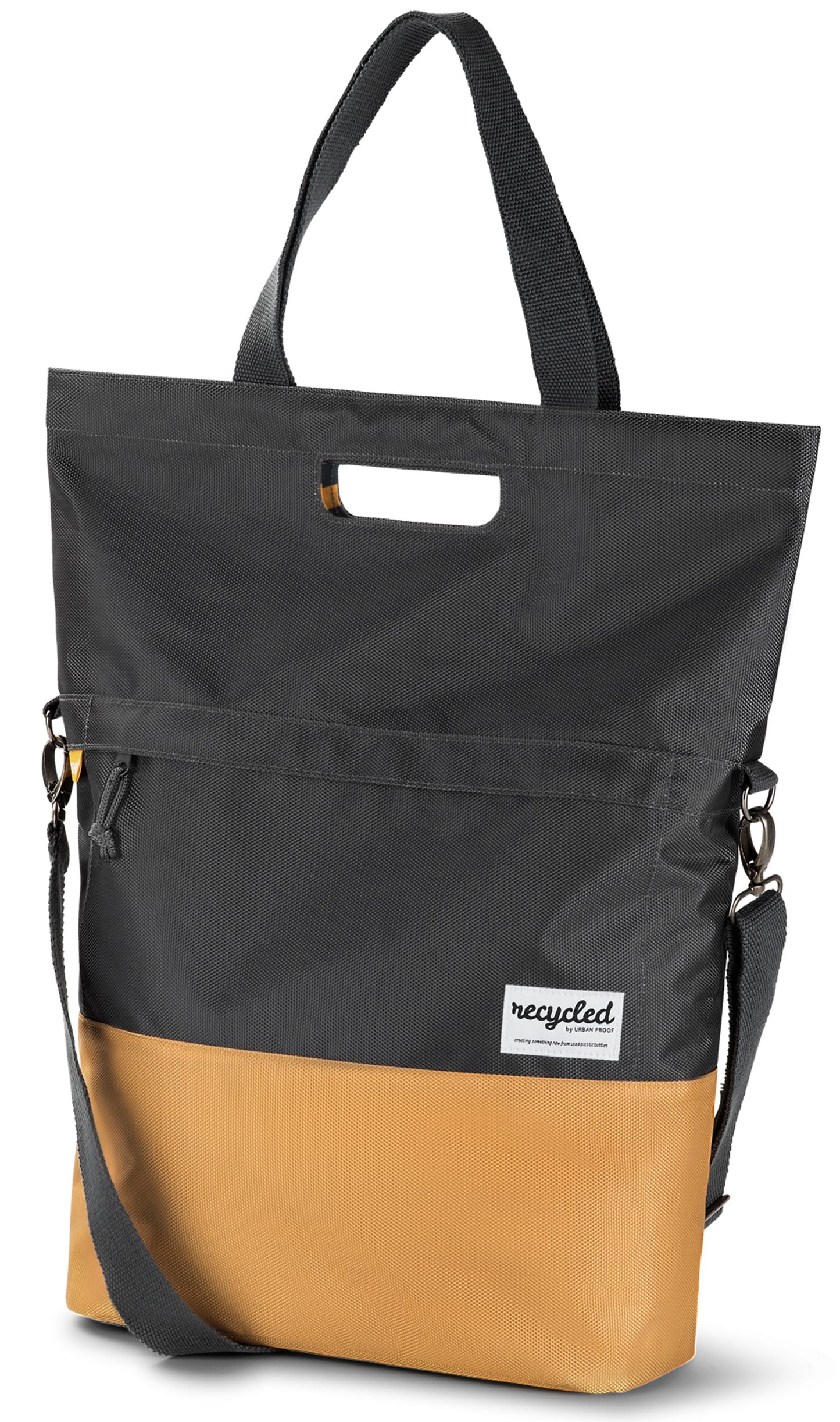 Borsa per biciclette da 20L a prova urbana - grigio -yellow - unisex - resistente all'acqua - materiale per animali domestici riciclati