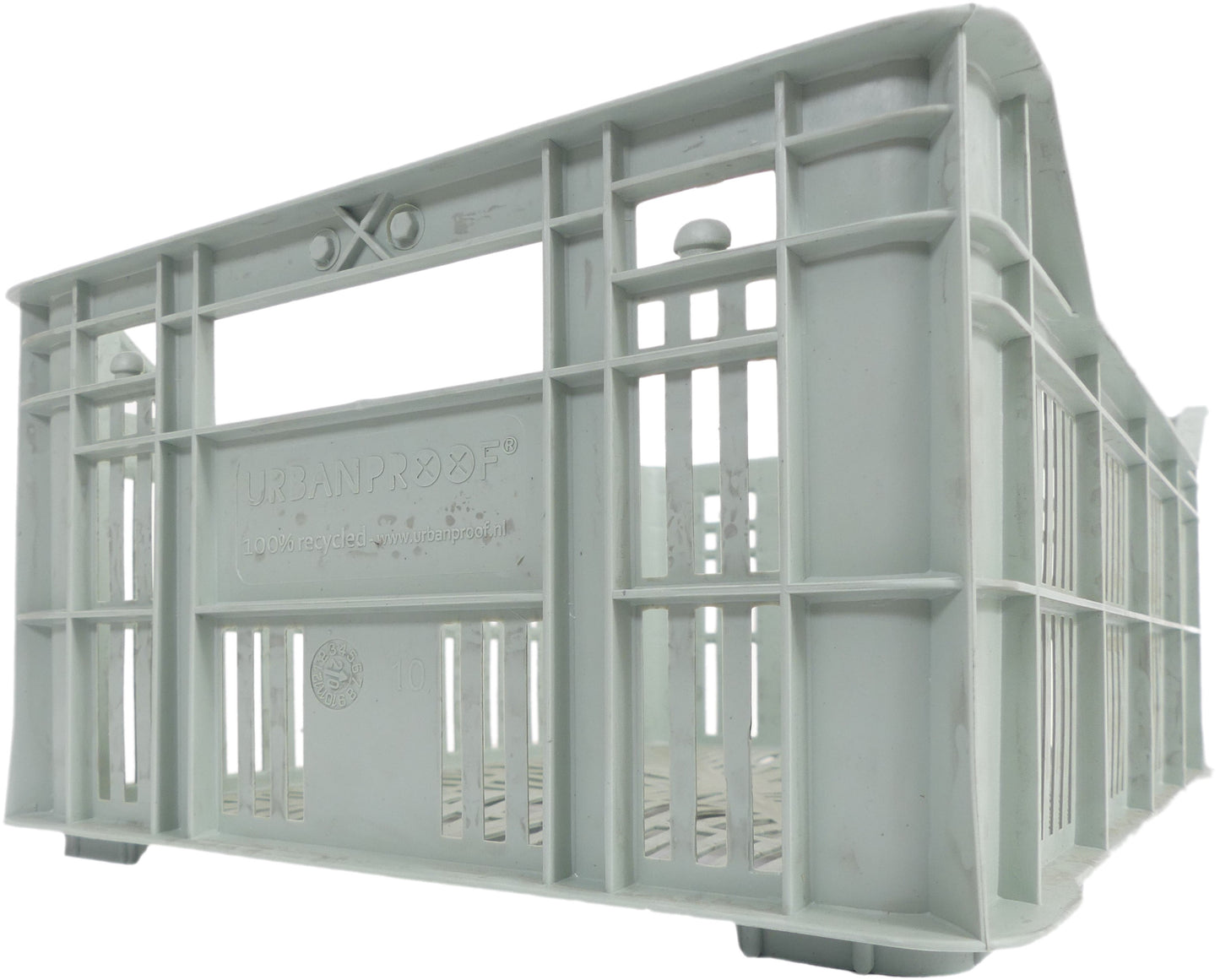 Plastica in cassa per biciclette a prova di urbanio | Polipropene riciclato | Verde gelido |