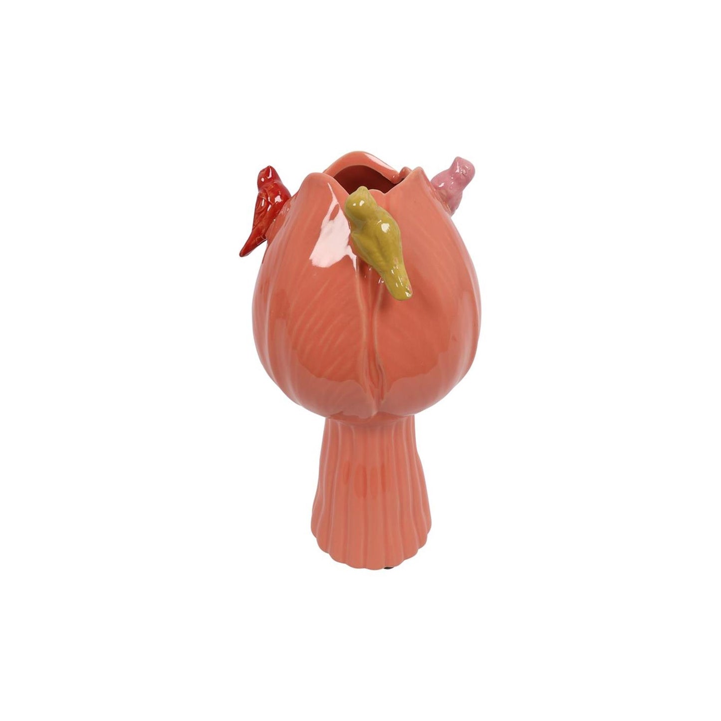 Vaso Countryfield tulipano con uccelli rosa scuro ø11cm