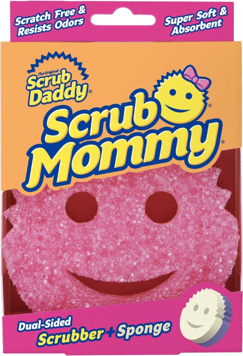 Scrub daddy - esponja rosa mami - doble cara sin rayones