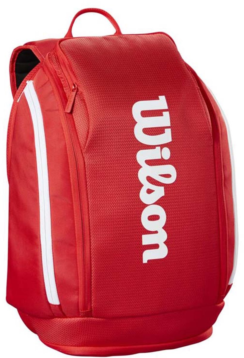 Mochila de tenis Wilson super tour roja - espaciosa y funcional