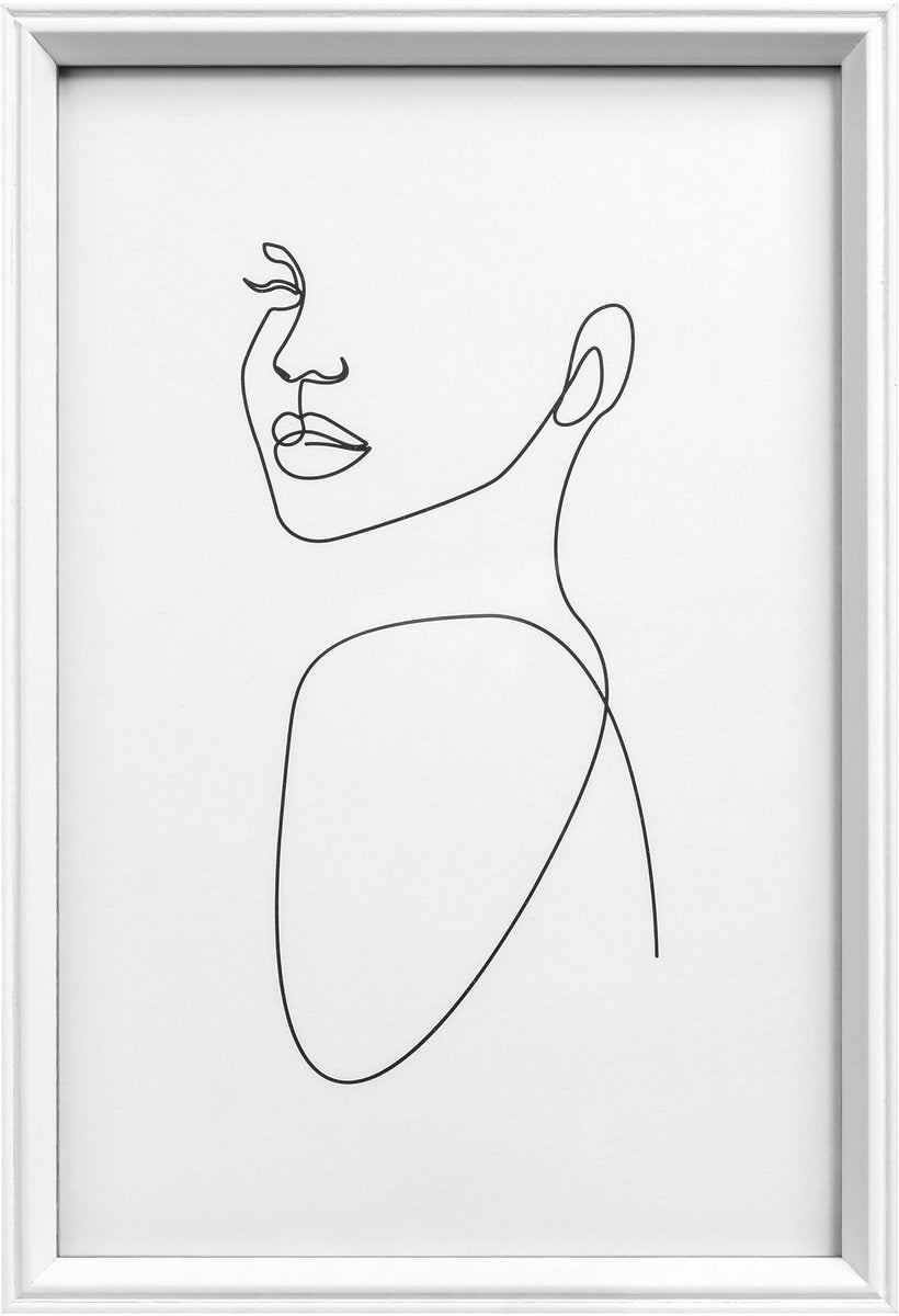 Walther silhouette - houten lijst - fotoformaat 20x30 cm - wit