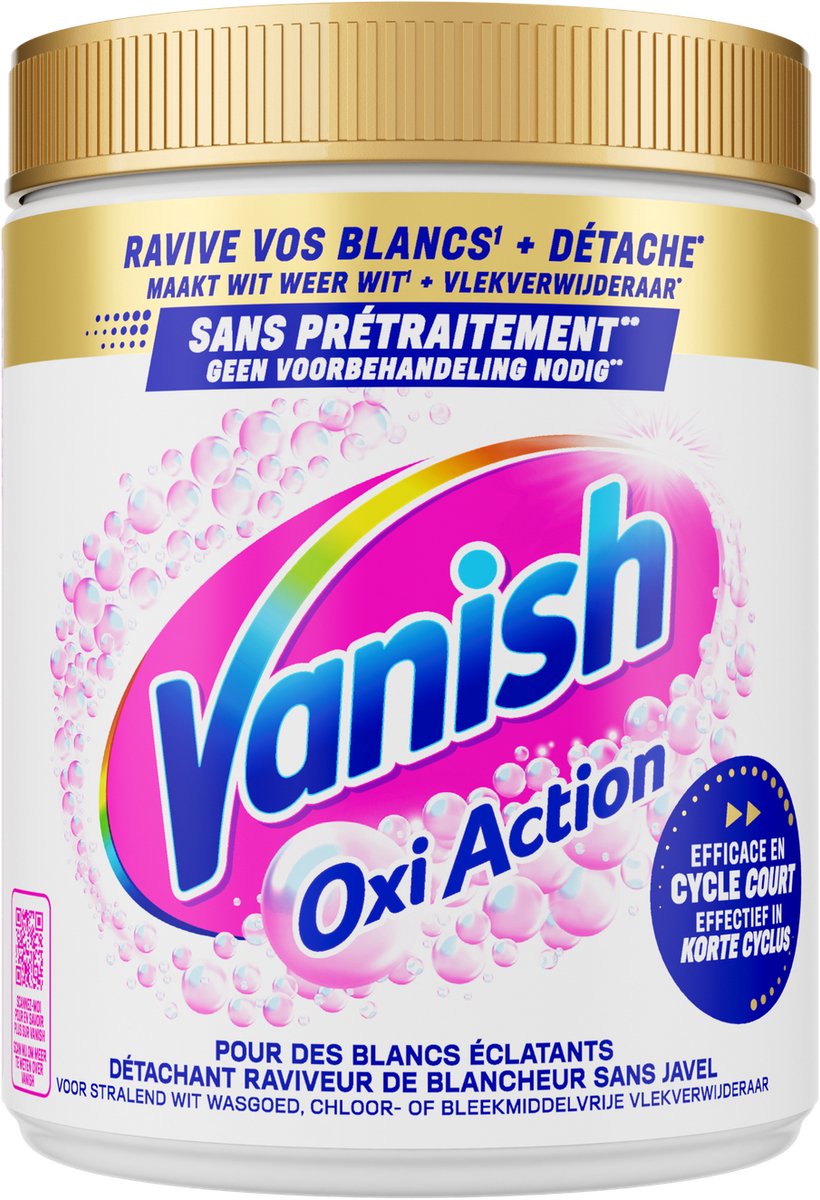 Polvo quitamanchas Vanish oxi action - cera blanca - 940g
