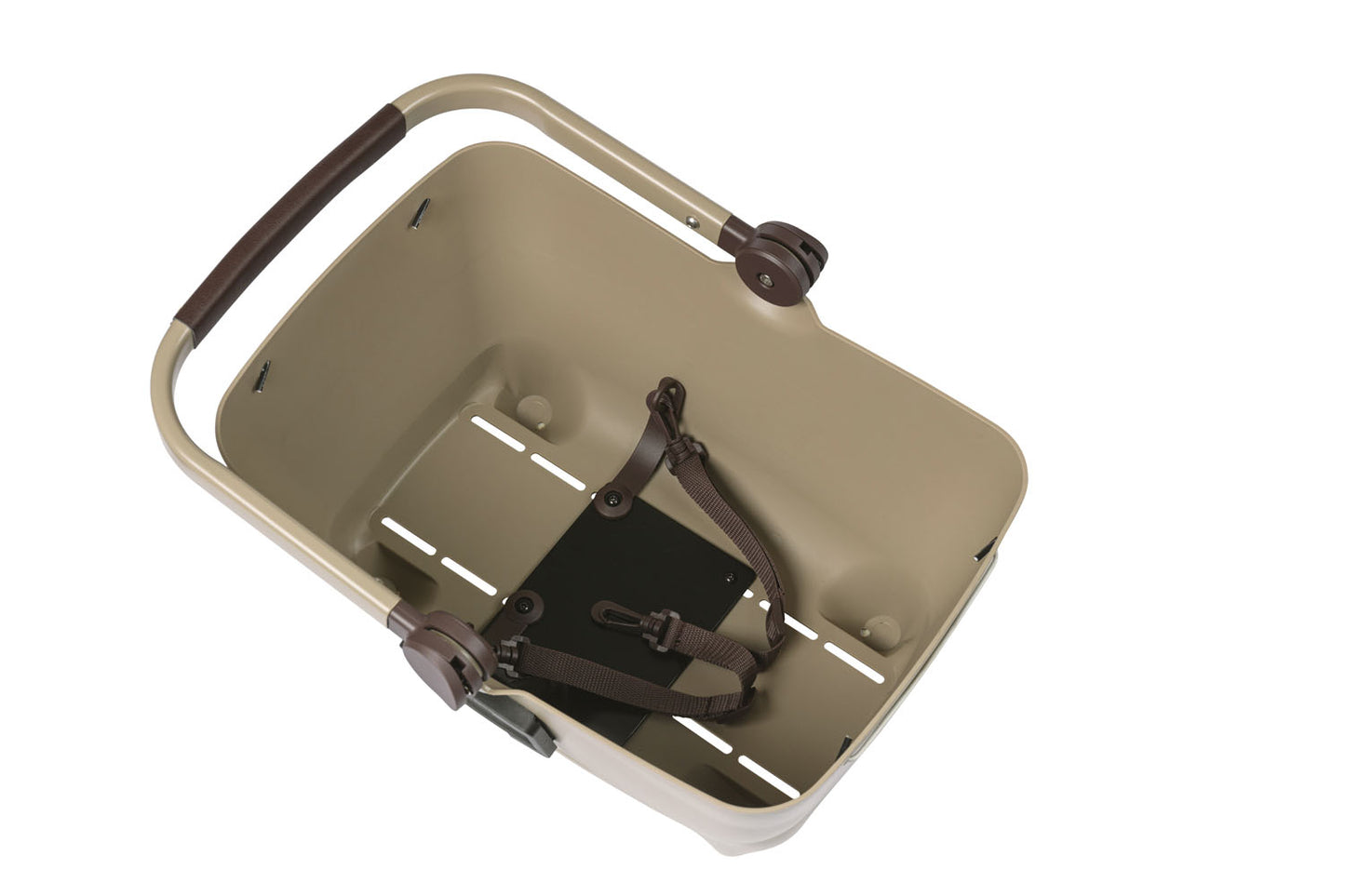 Basil Buddy KF - Dog Bike Basket - First - Biscotti Brown
