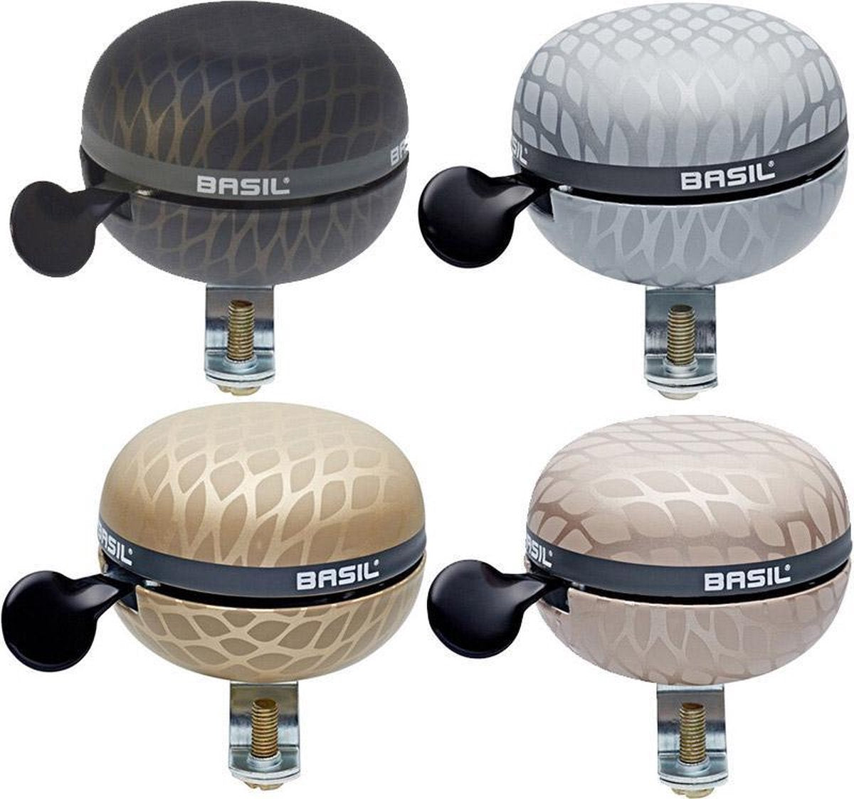 Visualizza con 4 campane di biciclette Basil Noir Bell