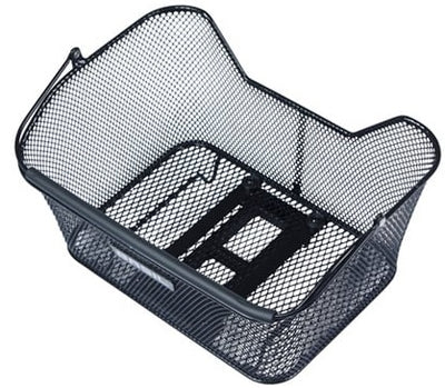 Basil Bicycle Basket Base M Multy System Nx 13 litri 25 x 33 x 16 cm - nero