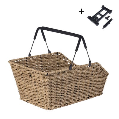 Basil Wicker Bicket Basket cento Rattan Mik 40 x 25 x 12 cm Seagrass