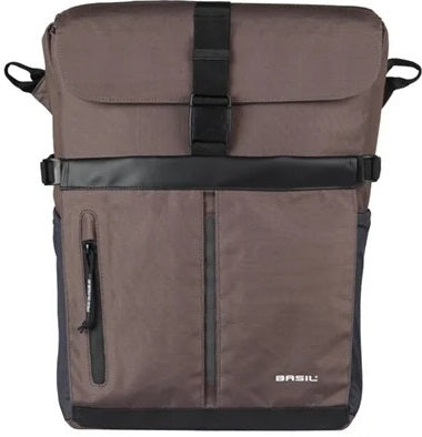 Basil Bolso de hombro para bicicletas MOVE MIK STARS 14 litros 14 x 24 x 34 cm de marrón