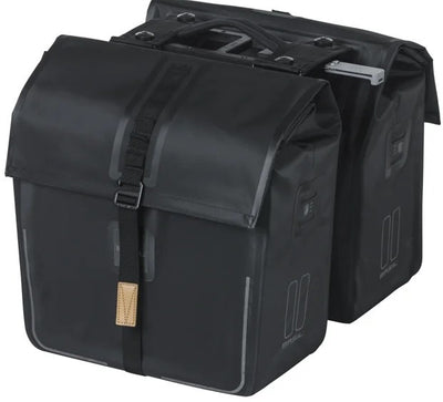 Sacca per biciclette di basilico doppia urbano secco nero mik 50l