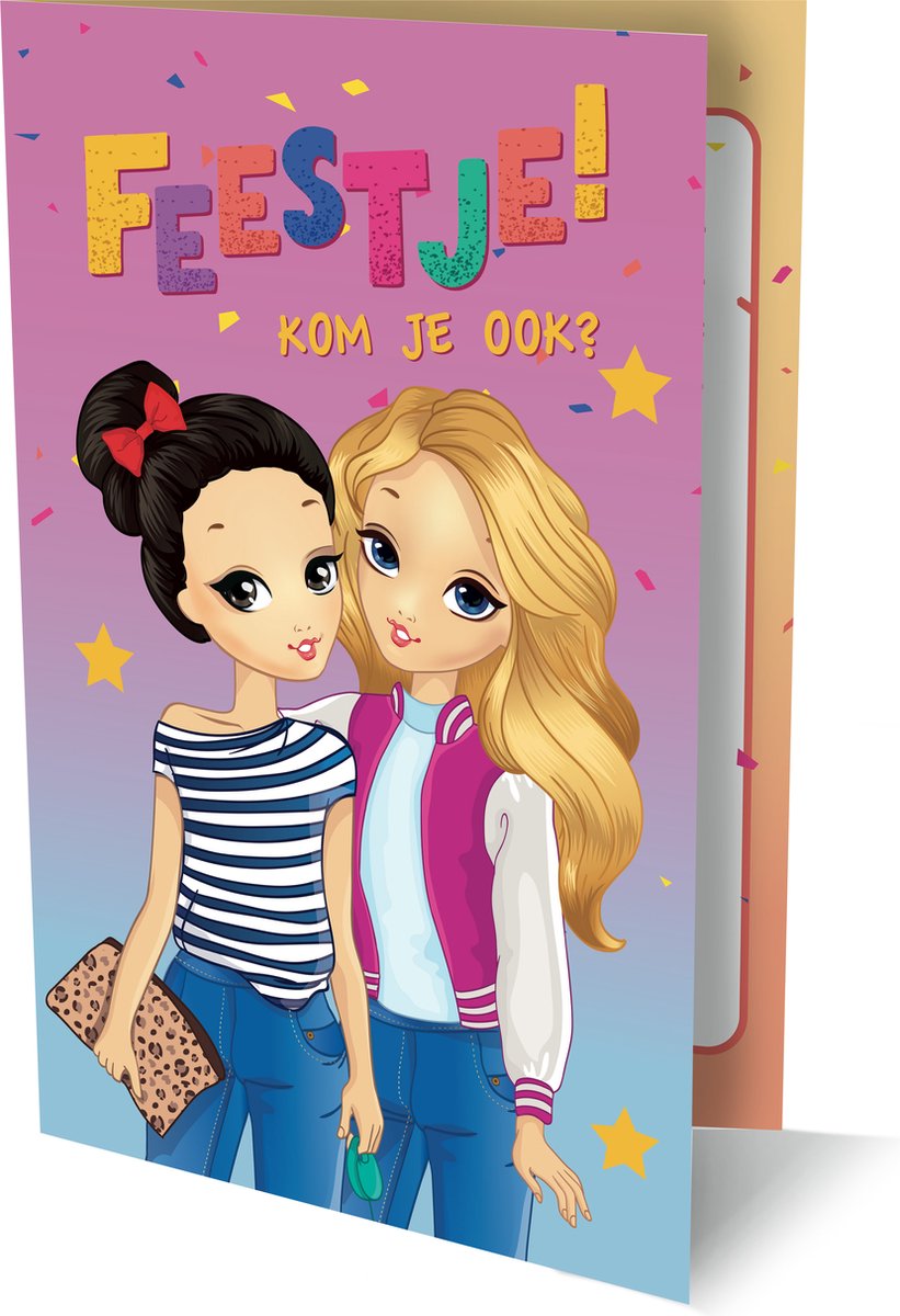 Interstat uitnodigingen best friends pk 929 - set van 6
