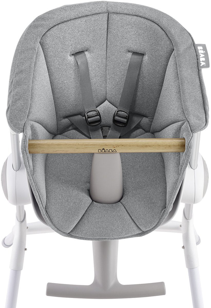 Béaba reductor de asiento up down - cojín confort para trona - ergonómico suave - lavable - a partir de 6 meses - gris