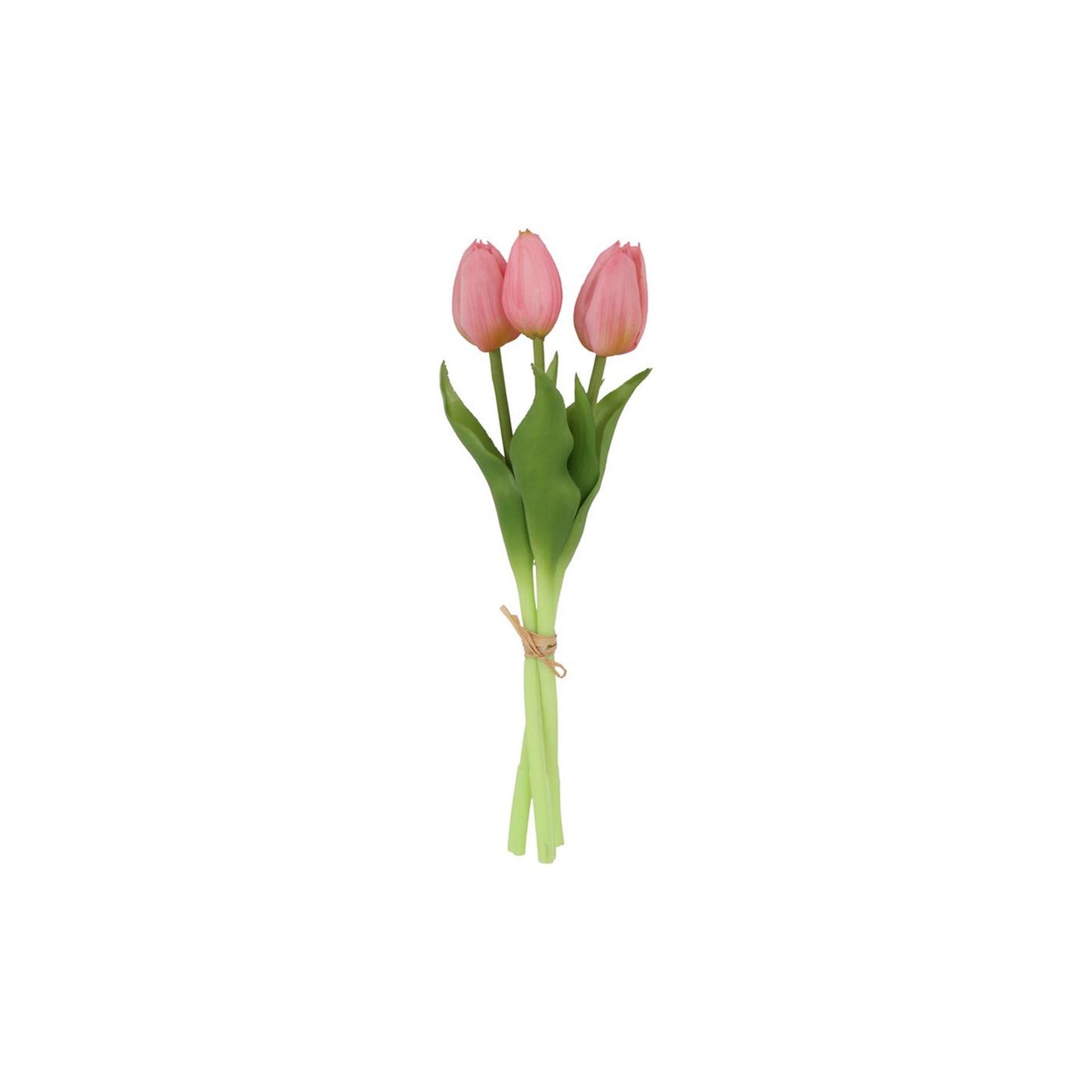 Countryfield ramo de tulipanes artificiales rosa 12x12x29cm