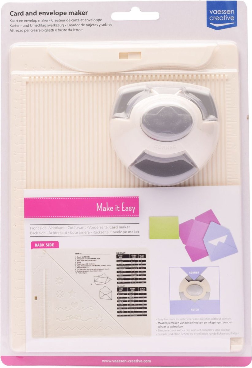 Vaessen creative • marcador para tarjetas, sobres, cajas 14x18cm cm