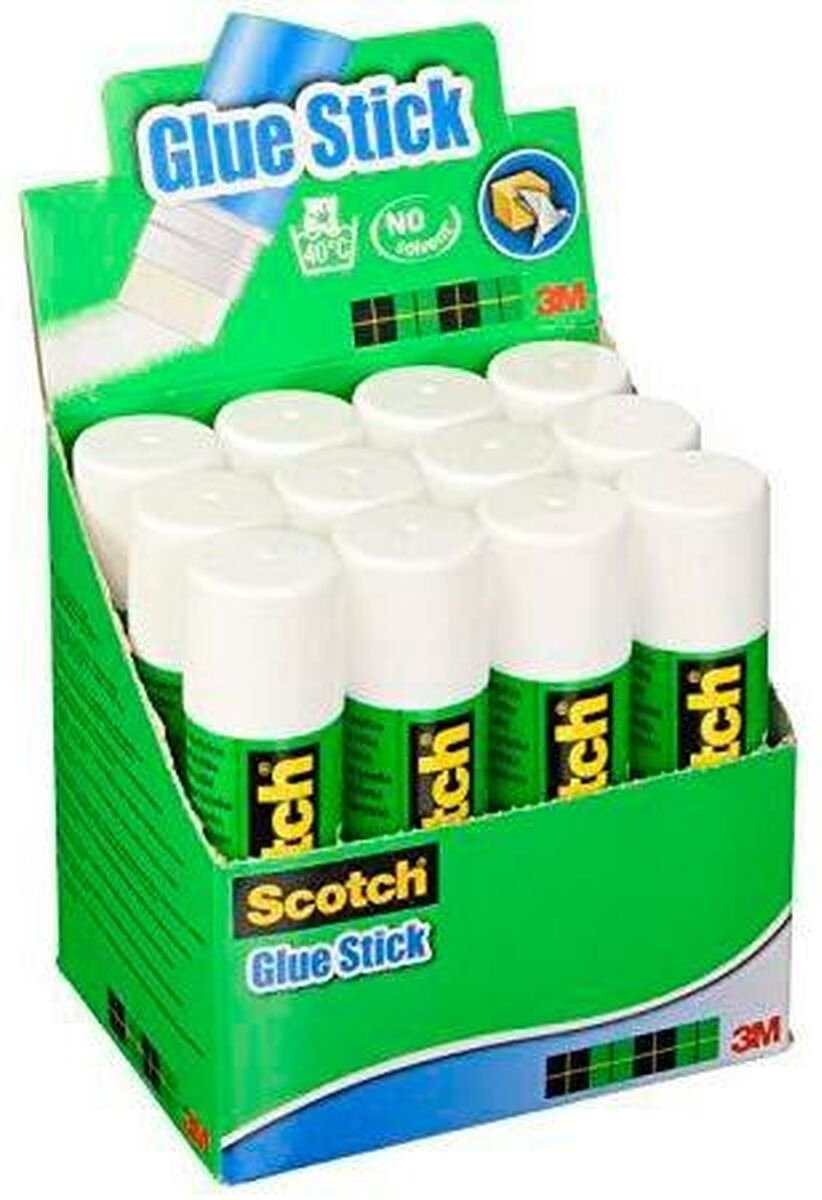 Colla stick Scotch permanente 40gr | 12 pezzi