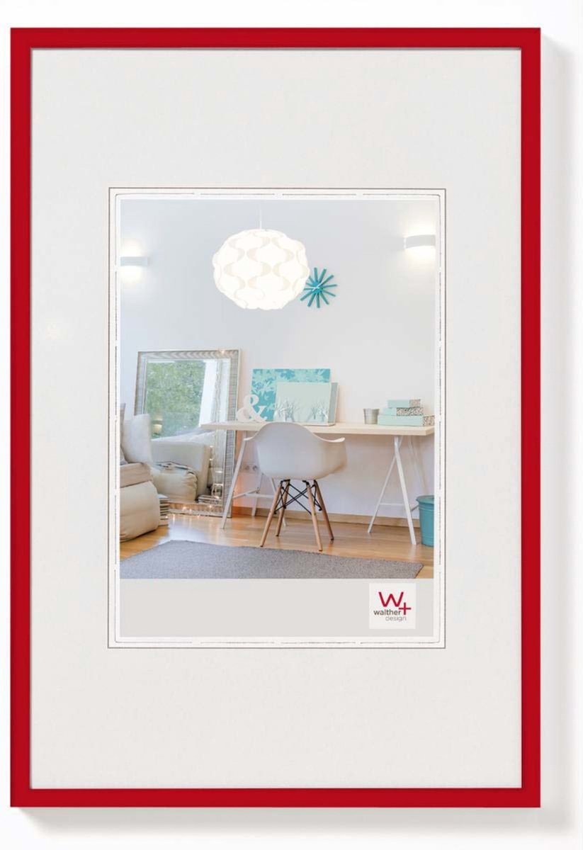 Walther new lifestyle - cornice in plastica - misura foto 50x70 cm - rosso