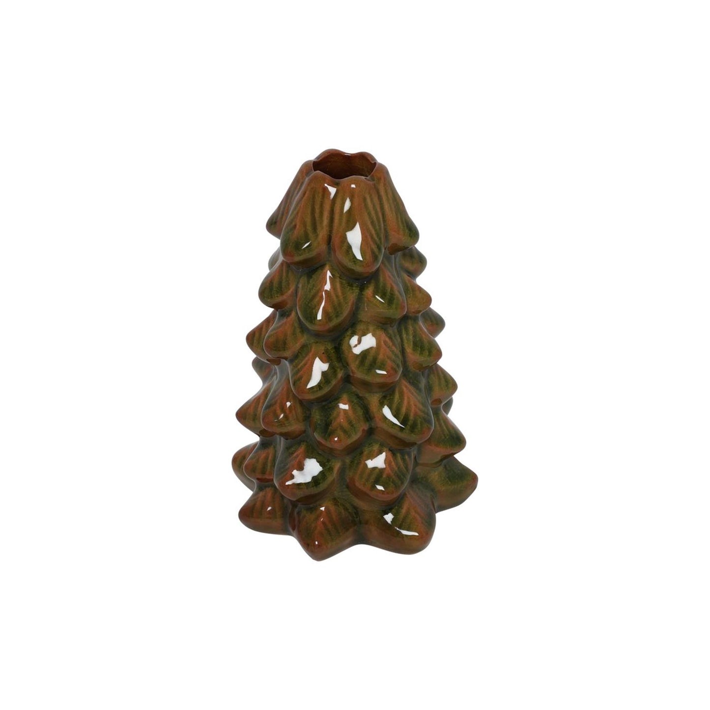 Portacandele Countryfield Albero di Natale verde h15cm