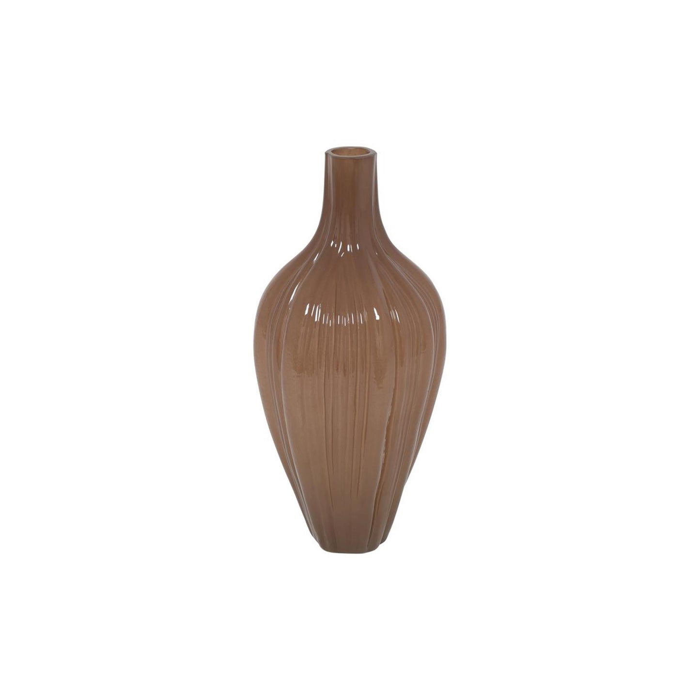 Vaso Countryfield high eline marrone opaco ø16xh36cm