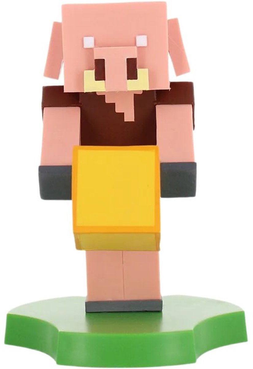 Cableguys minecraft - piglin - figurine standaard voor telefoon | oplaadcase (cable guys mini)