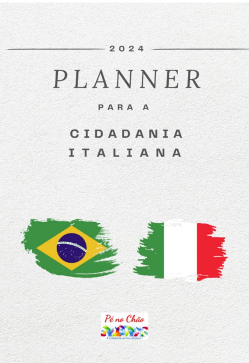 Planner 2024 2025 - para cidadania italiana