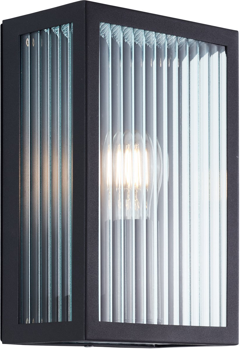 Brilliant getta - lampada da parete da esterno - e27 max 1x40w - nero