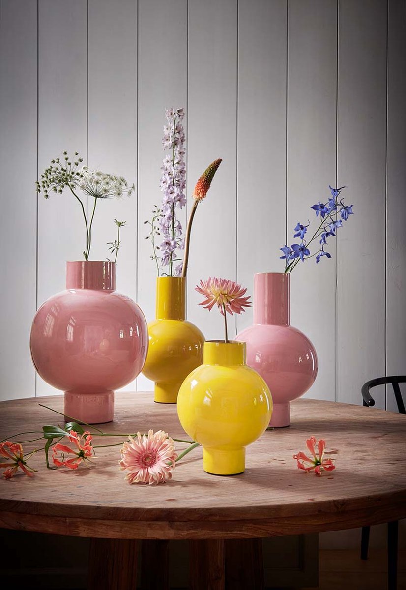 Pip studio - vaso - rosa - ferro - 24x40cm