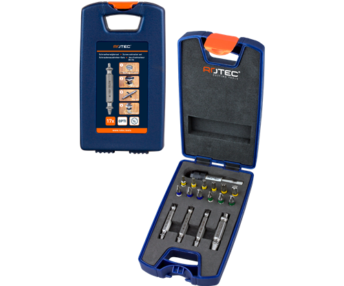 Punte per rimozione viti Rotec 17 pezzi