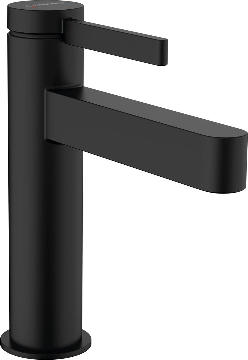 Hansgrohe finoris - miscelatore lavabo - funzionamento monocomando - con scarico - 110mm - nero opaco