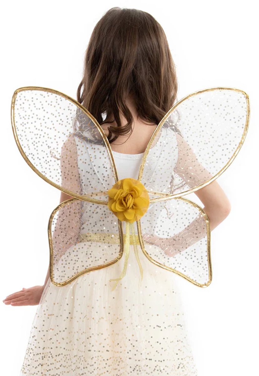Little adventures - gouden glans feeënvleugels – one size