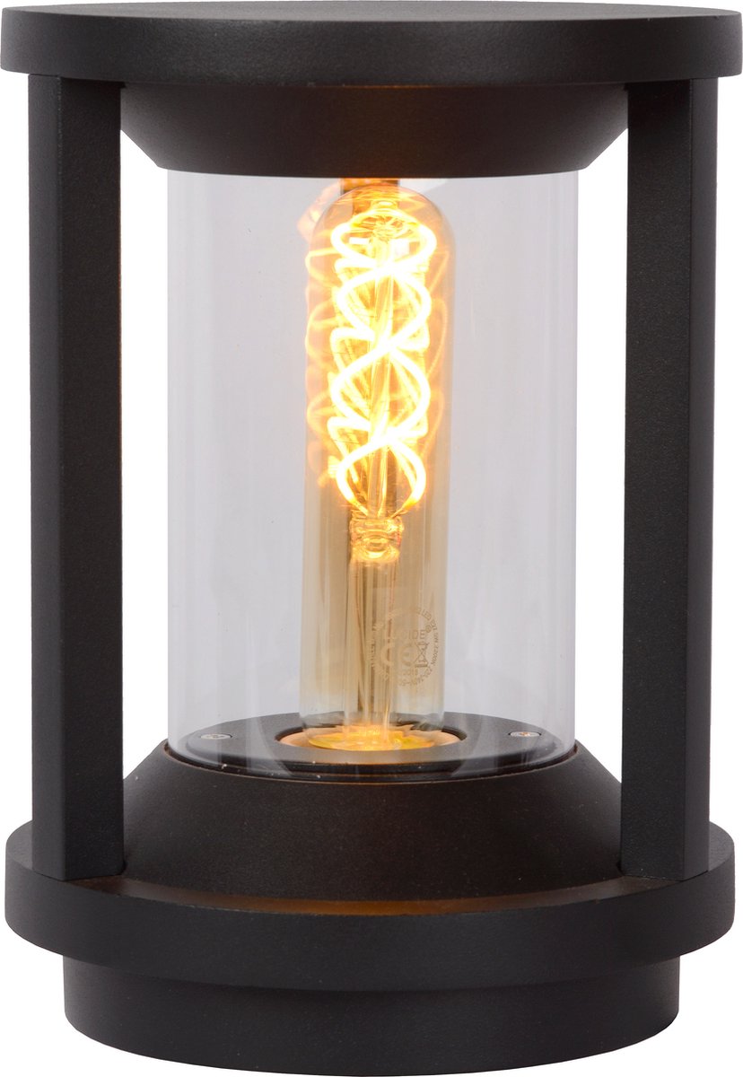 Lucide cadix - lampada da terra - ø 16 cm - 1xe27 - ip65 - nero