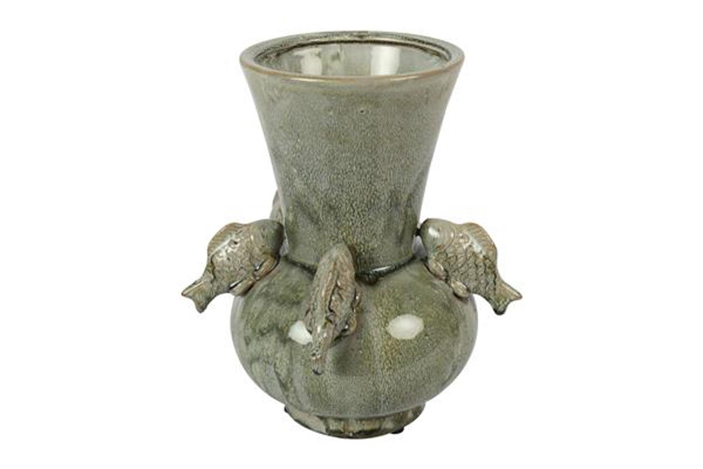 Vaso Countryfield pesce verde h24,5cm