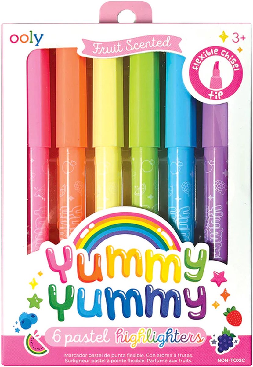Ooly - yummy yummy - evidenziatori profumati - 6 pezzi