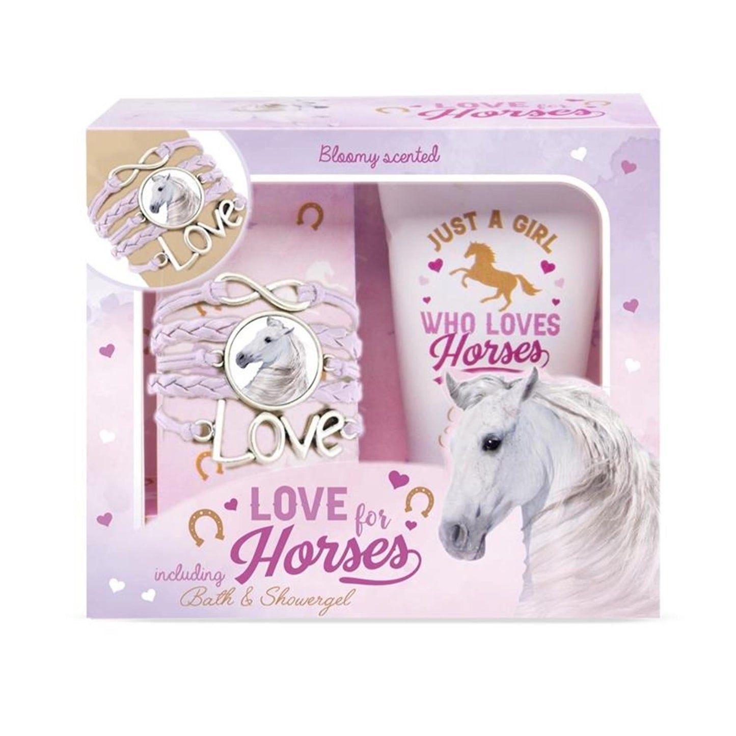 Set regalo Casuelle Love Horses con braccialetto