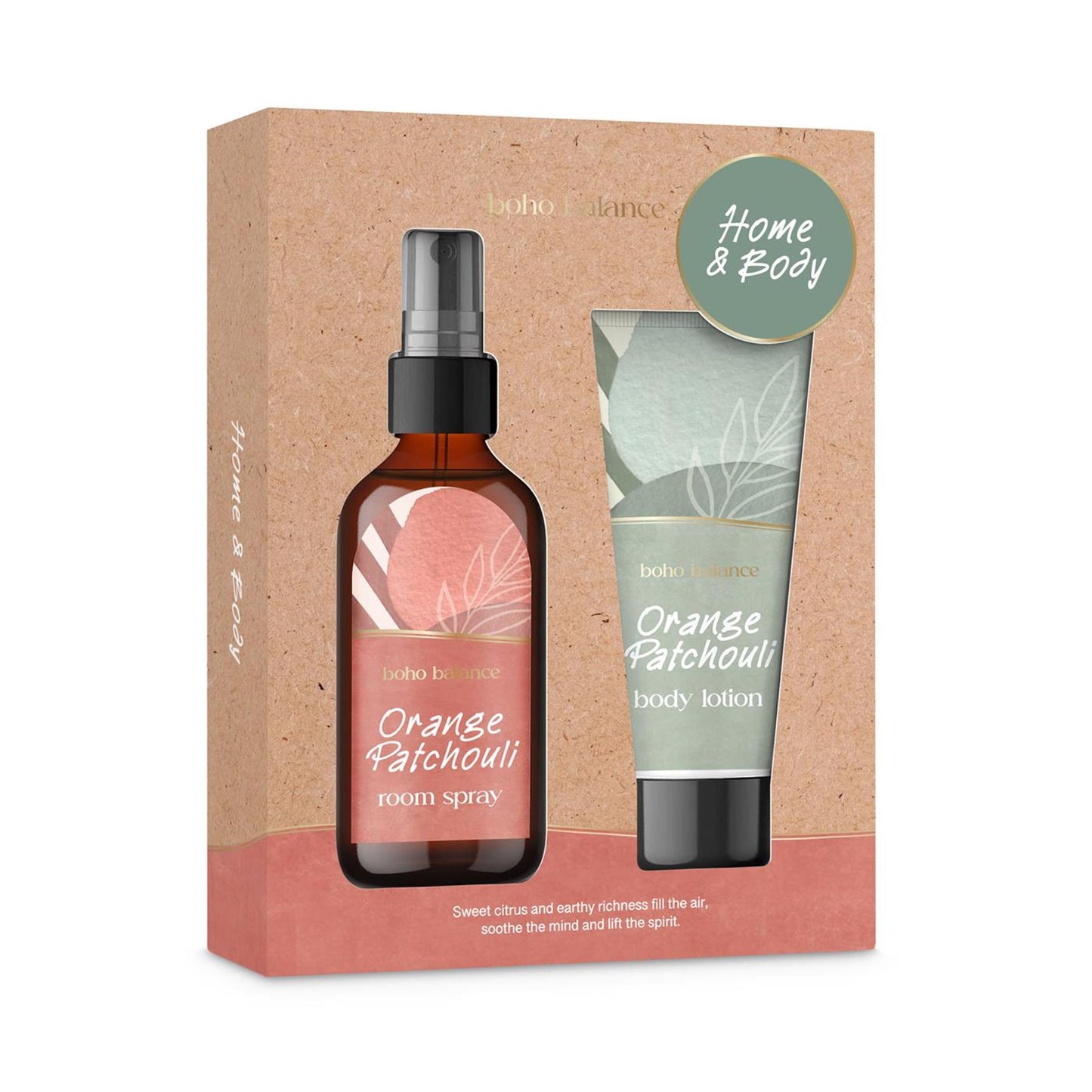 Set regalo da bagno Boho Balance spray per la casa e il corpo