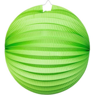 Lampion verde chiaro tondo | 2 pezzi