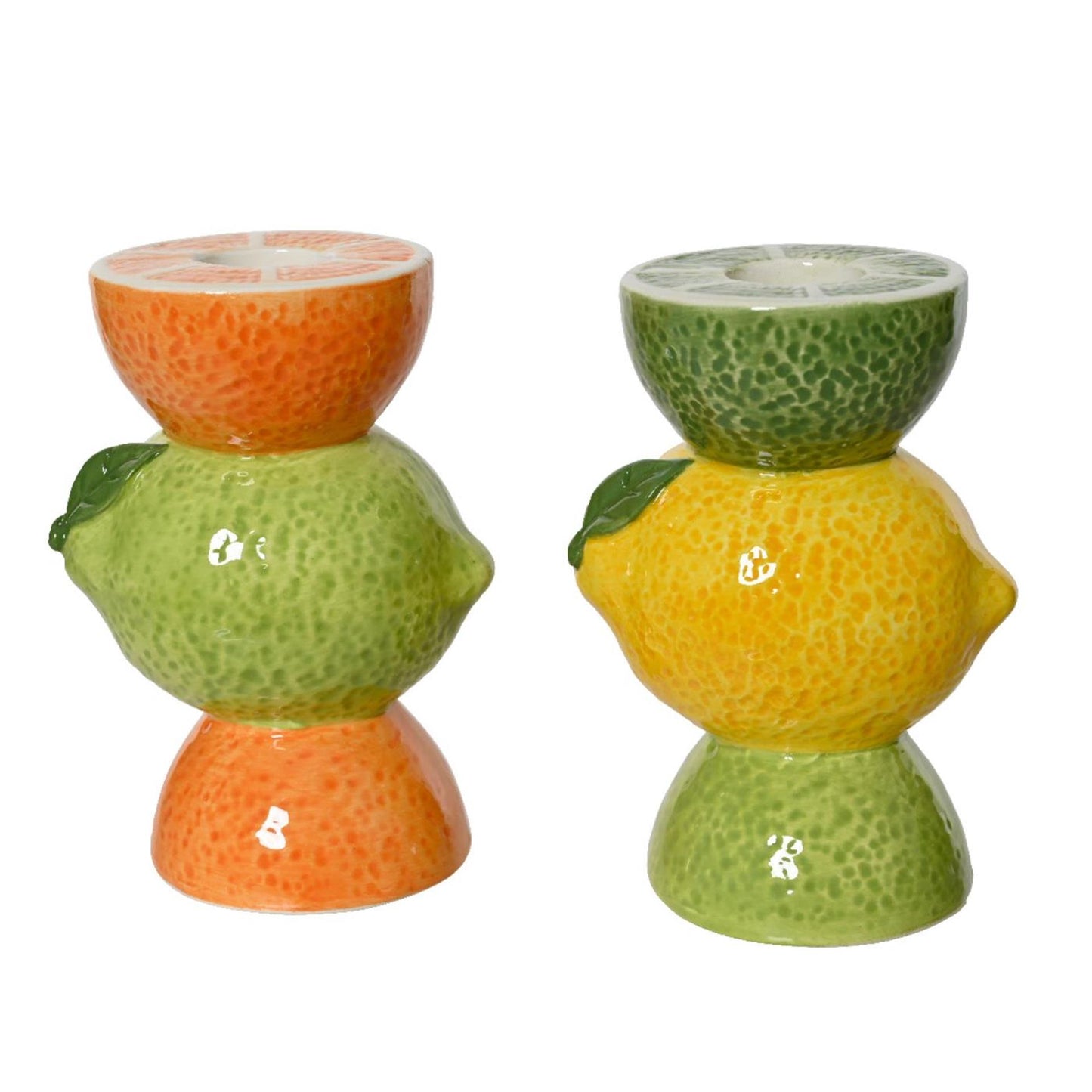 Decoris candeliere pila frutta h10,8cm