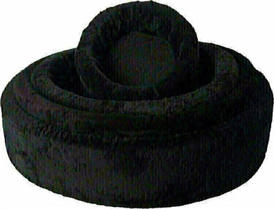 Canasta de perros de peluche negro