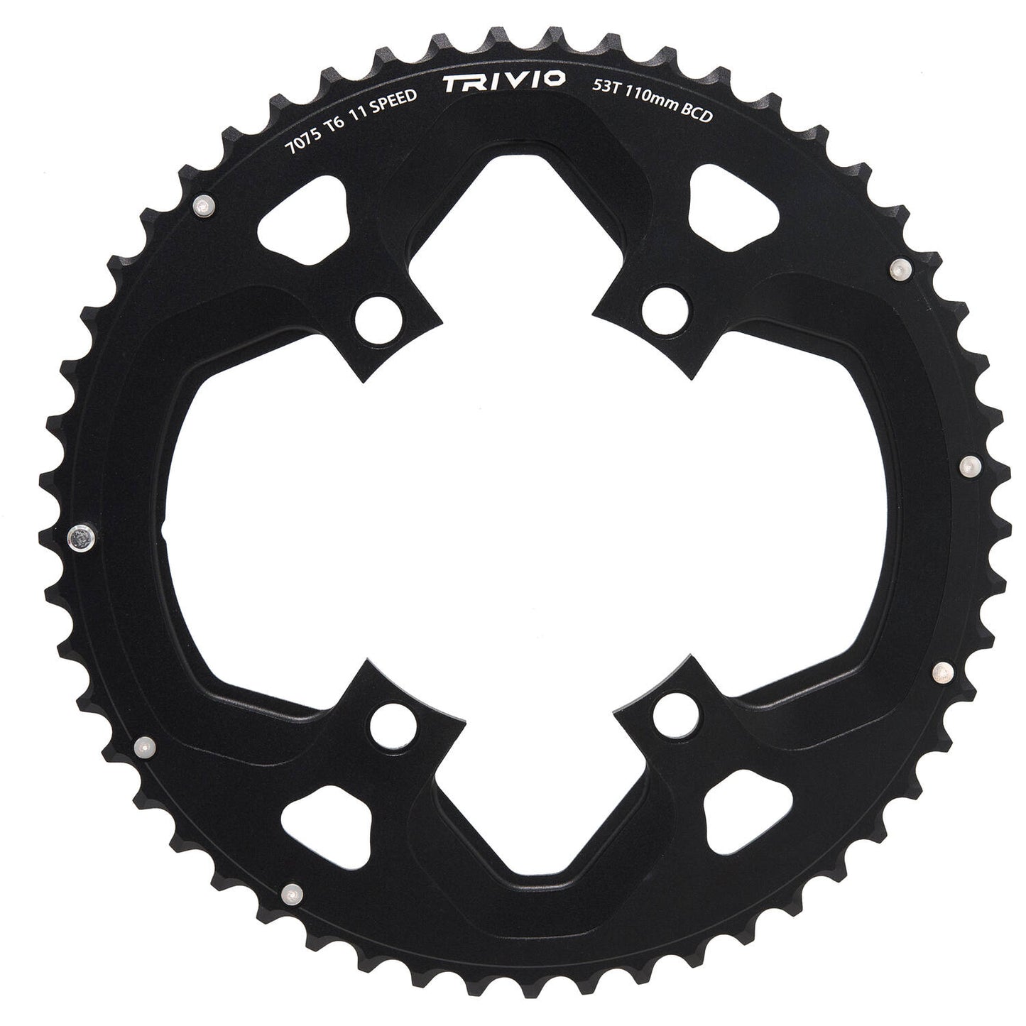 Trivio - plato racing 53t.11 velocidades 110 bcd 4 brazos shimano